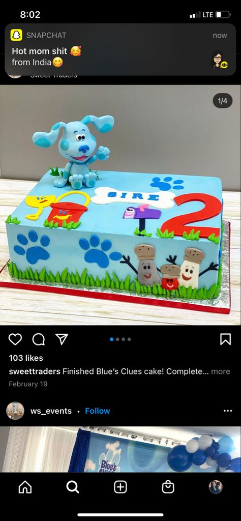 Blue Clues Birthday Cake, Blues Clues Decorations, Blues Clues Cake Ideas, Blues Clues Photo Shoot, Blues Clues Cake Pops, Blues Clues Sheet Cake, Blues Clues Birthday Party Decoration, Blues Clues Cake 1st Birthdays, Blues Clues Girl Birthday Party