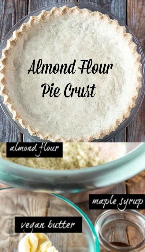 Tart Cheesecake, Almond Flour Pie Crust, Make Almond Flour, Gluten Free Pie Crust, Dessert Pie, Pie Crust Recipe, Gluten Free Pie, Pie Crusts, Almond Flour Recipes