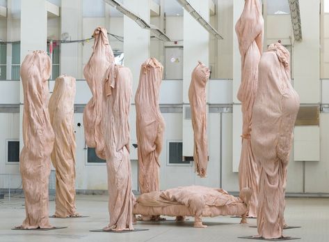 bart hess manipulates pink latex to resemble wrinkled human skin in grotto installation | Netfloor USA Bart Hess, Skin Model, Uncanny Valley, Glow Skin, 카드 디자인, Wrinkled Skin, A Level Art, Sculpture Installation, Dutch Design