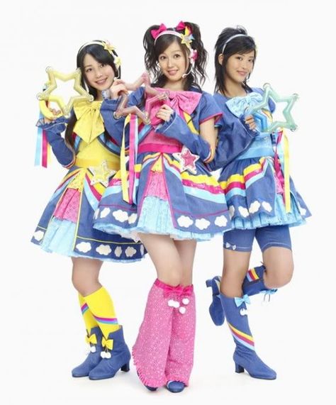 Milkway Tan Tan Tan Uchuu Kei, Magical Girl Outfit, Colorful Outfits, Morning Musume, Fashion Idol, Kawaii Fashion Outfits, Stage Costume, 90s 00s, J Fashion