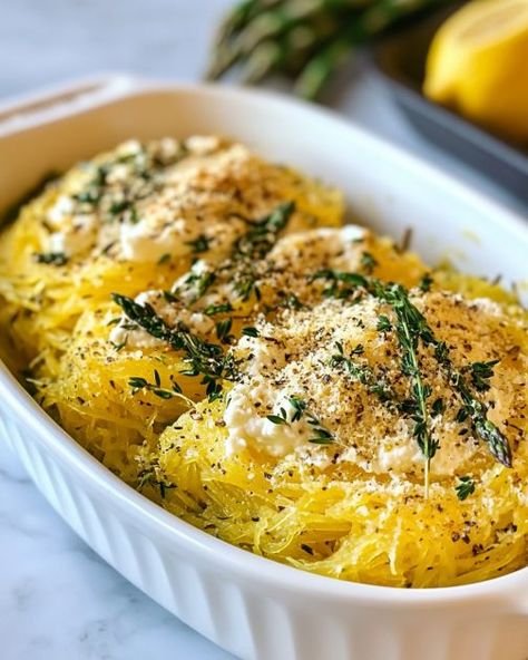 Low Carb by CooktopCove.com Asparagus Ricotta, Low Carb Spaghetti Squash, High Protein Low Carb Recipes Dinner, Keto Spaghetti, Low Carb Spaghetti, Sausage Soup Recipes, Thyme Recipes, Italian Sausage Soup, High Protein Low Carb Recipes