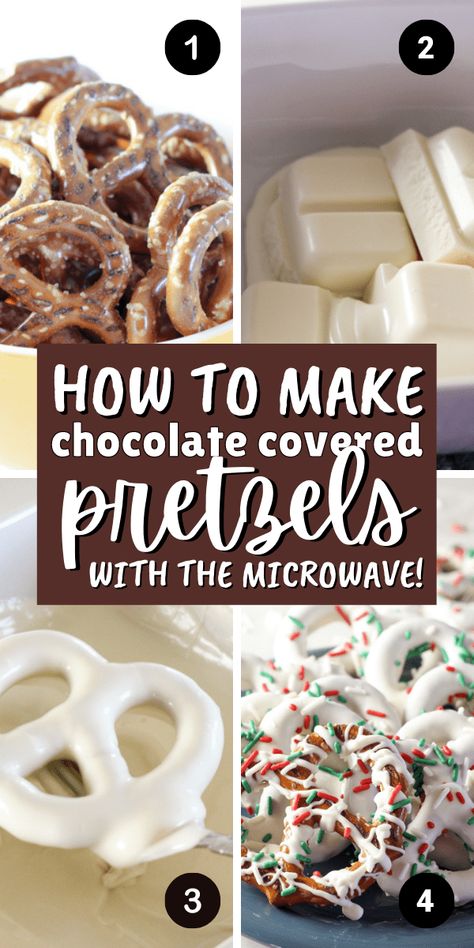 Make chocolate covered pretzels by melting the chocolate in the microwave!  It could not be an easier or faster treat for Christmas! #chocolatecoveredpretzels #christmas #cleverlysimple Chocolate Covered Pretzels Using Chocolate Chips, Best Chocolate Covered Pretzels, Easy Chocolate Covered Pretzels, How To Make Chocolate Covered Pretzels, Frosted Pretzels, Easy No Bake Deserts, Chocolate Covered Pretzels Christmas, Baking Chocolate Recipes, Cleverly Simple