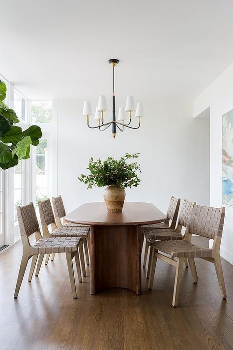 Oblong Dining Table, Taupe Chair, Grey Modern Bathrooms, Oblong Table, Dining Banquette, Dining Table Light, Transitional Dining Room, Transitional Dining, Reclaimed Wood Dining Table