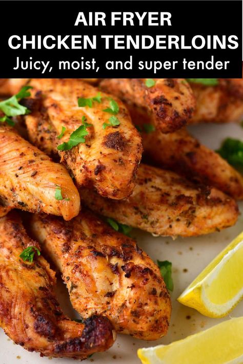 How Long To Cook Chicken Tenderloins In Air Fryer, Air Frying Chicken Tenderloins, Chicken Tenderloins Air Fryer Recipes, Ninja Foodi Chicken Tenderloins, Chicken Filets In Air Fryer, Tenderloins In The Air Fryer, Juicy Air Fryer Chicken Tenders, Chicken Tenderloin In Air Fryer, Airfry Chicken Tenderloin Recipe