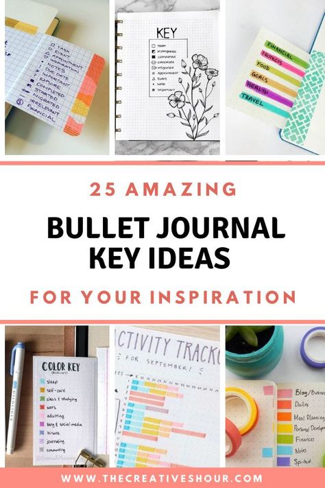 Legend Planner Ideas, Bujo Key Page, Bullet Journal Legend, Journal Key Ideas, Bullet Journal Key Ideas, Bullet Journal Key Page, Bujo Key, School Bullet Journal, Color Coding Planner