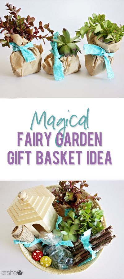 Fairy Garden Gift Basket Garden Gift Basket, Fairy Garden Gifts, Gardening Gift Baskets, Unique Gift Baskets, Raffle Basket, Magic Fairy, Raffle Baskets, Garden Basket, Bug Control