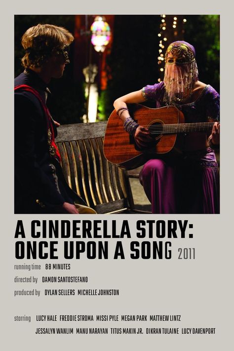 A Cinderella Story Once Upon A Song, Song Movie Poster, Matthew Lintz, Drew Seeley, Missi Pyle, Freddie Stroma, Megan Park, Another Cinderella Story, Cinderella Party