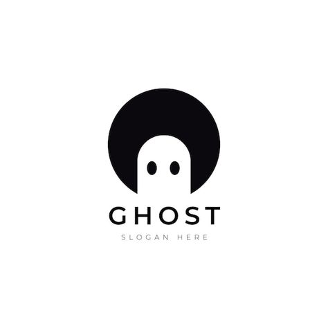 Ghost Logo Design, Ghost Logo, Cute Ghost, Graphic Design Logo, Premium Vector, Graphic Resources, Ghost, Logo Design, Graphic Design