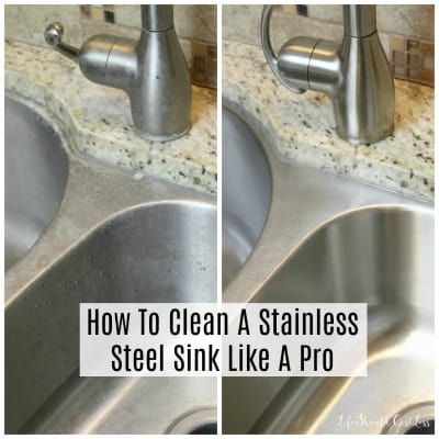 How To Clean A Stainless Steel Sink Like A Pro{video} - Life Should Cost Less Clean A Stainless Steel Sink, Apple Rice, Wash Walls, Moose Tracks, Costco Chicken, Crockpot Spaghetti, Simple Desserts, Cooking Spaghetti, Berry Salad