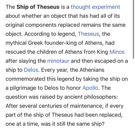 Thought Experiment Philosophy, Ship Of Theseus, Thought Experiment, Commonplace Book, Writing Inspiration Prompts, Aesthetic Words, The More You Know, Story Writing, What’s Going On