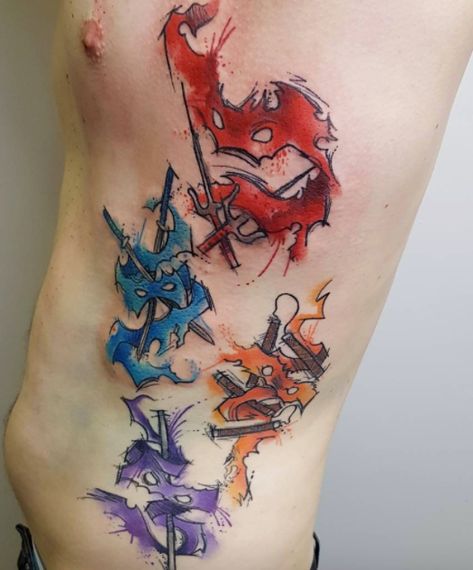 Tmnt Tattoo Ideas, Ninja Turtles Tattoo, Tattoo Ninja, Tmnt Tattoo, Ninja Turtle Tattoos, Ninja Tattoo, Turtle Tattoo Designs, Cool Tattoo Drawings, Geek Tattoo