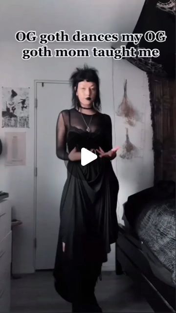 Gothic & Witchy Vibes on Instagram: "Goth dances 🖤🦇

Credits: @panboxx"