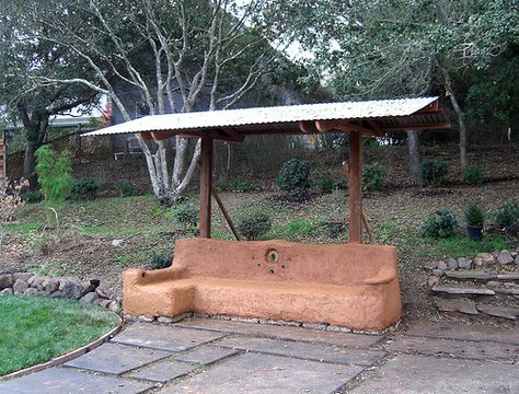 The Bench - First Coat Cob Homes, Clay House, Mud House, Homes Ideas, Bench Outdoor, Natural Homes, Cob House, Clay Houses, Natural Building