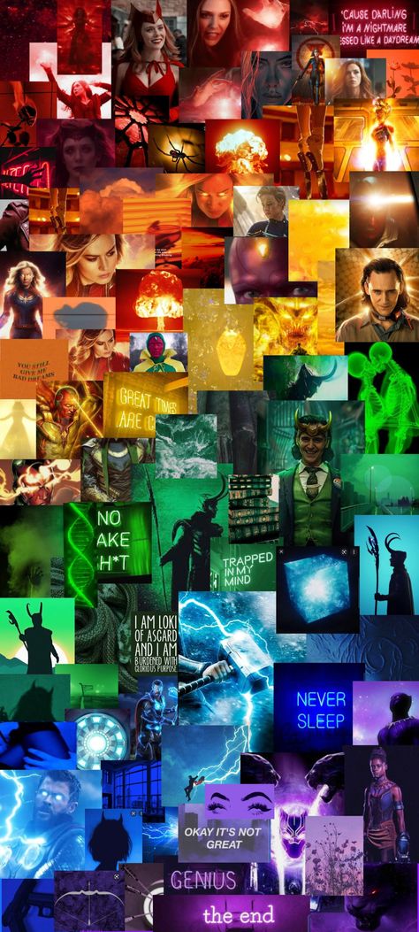 Aesthetic pictures of marvel characters assorted by color to make a rainbow. Marvel Rainbow Collage Wall, Marvel Aesthetic Wallpaper Iphone, Marvel Wallpaper Aesthetic Iphone, Aesthetic Marvel Wallpaper Iphone, Wallpaper Marvel Aesthetic, Marvel Wallpaper Aesthetic, Marvel Wallpaper Iphone, Marvel Aesthetic Wallpaper, Background Marvel