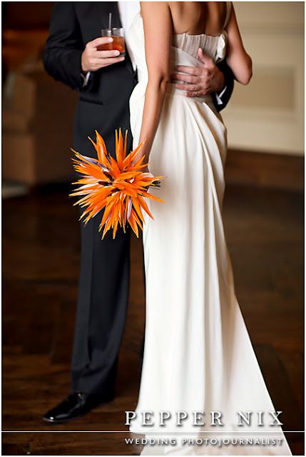 Bird Of Paradise Wedding, Tropical Bridal Bouquet, Tropical Wedding Bouquets, Christian Bride, Tropical Floral Arrangements, Bloom Photography, Bright Wedding Flowers, Paradise Wedding, Orange Bouquets