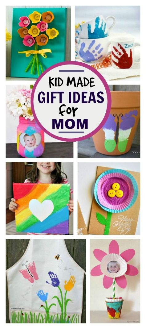 25+ KID-MADE GIFTS FOR MOM (or grandma) These are SO CUTE!!! #mothersdaygiftideas #mothersdaypresents Mothersdaygiftsfromkids #mothersdaypreschool #mothersdaycraftsforkids #kidmademothersdaygifts #kidmadegifts #preschoolmothersdaygifts Kid Made Gifts, Mom Birthday Crafts, Diy Gifts For Mom, Gift Ideas For Mom, Birthday Cards For Mom, Mothers Day Crafts For Kids, Birthday Crafts, Cadeau Diy, 20 Gifts