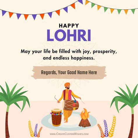 May the warmth of the bonfire, the sweetness of gur and rewari, bring joy and prosperity to your life. Happy Lohri 2024! On this auspicious day, may the festival of Lohri bring joy and warmth to your life. Wishing you and your family a Happy Lohri! May this festival fill your life with lots of energy and enthusiasm and may it bring happiness and prosperity to you and your loved ones. Happy Lohri 2024! Happy Lohri 2024, Happy Lohri, Bring Happiness, The Festival, Cool Names, Your Name, First Love, Essence, Bring It On