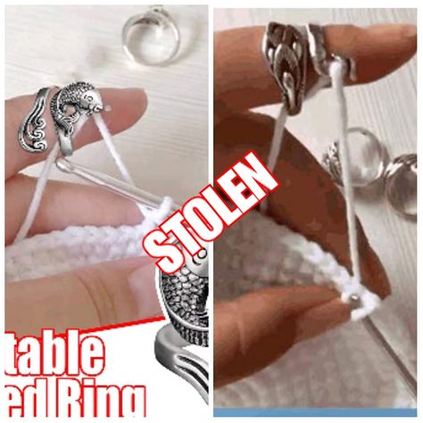 Crochet Tension Yarn Guide Rings, Hot or Not? (SOLVED) – Littlejohn's Yarn Yarn Rings Jewelry, Yarn Tension Ring Diy, Crochet Tension Ring Diy, Crochet Around A Ring, Size 7 Yarn Crochet Blanket, Yarn Tension Ring, Crochet Tension Ring, Yarn Art Diy, Crochet Yarn Holder