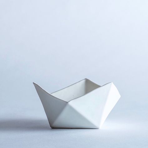 Lauren Shapiro on Instagram: “These origami porcelain bowls were designed during my China residency and are still available on my #indiegogo project #artistintheamazon…” Origami Pot, Porcelain Bowl, Ceramic Bowls, Origami, Planter Pots, Porcelain, Bowl, China, Ceramics