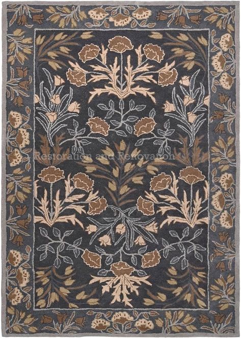 Amazon.com: Restoration and Renovation Handmade Floral Adeline Beige/Blue Tulips Traditional Crafted Wool Area Rug for Living Room Bedroom and Kitchen (Blue, 3X5 FT) : Home & Kitchen Grey Couch Living Room, Kitchen Blue, Area Rug For Living Room, Blue Tulips, Blue Living Room, Shades Of Beige, Rug For Living Room, Luxury Rug, Farmhouse Living