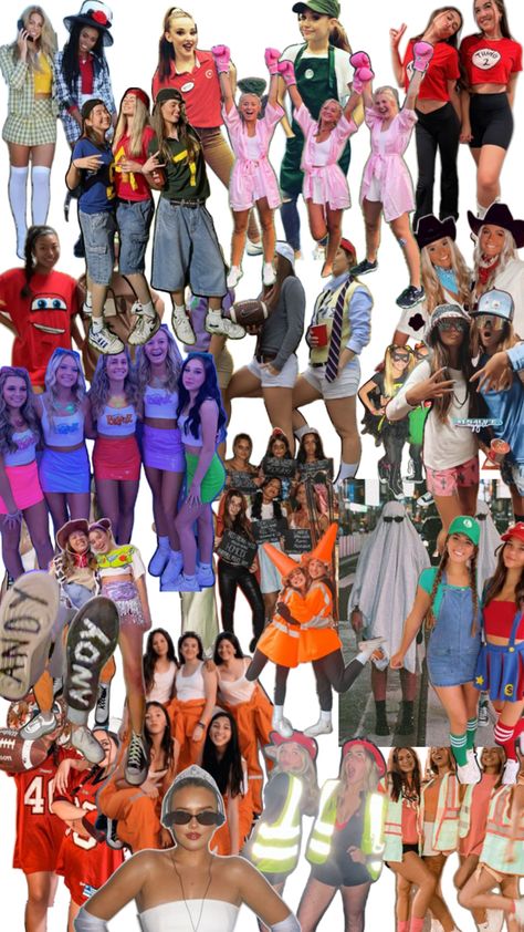 Duo Teen Girl Halloween Costumes, Baggy Costume Ideas, Halloween Costumes For Teens Girls, Best Friend Halloween Costumes, Trio Halloween Costumes, Duo Halloween Costumes, Halloween Costumes Friends, Group Costumes, Halloween Costumes For Teens