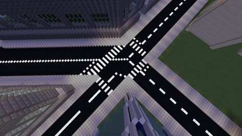 Minecraft 1.16.4 build - just an intersection you might like Minecraft Road Design, Minecraft Creative, Minecraft Starter House, Minecraft Idea, Easy Minecraft Houses, Minecraft City, Minecraft Plans, Minecraft Inspo, Minecraft House Designs