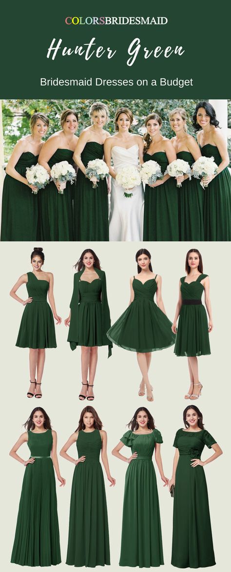 These hunter green color short and long bridesmaid dresses are made of high quality chiffon fabric and can be custom made to all sizes. They are the most popular sweetheart,bateau,scoop and jewel neckline styles.They are most sold under 100. Where to buy such cheap bridesmaid dresses except colorsbridesmaid.com? Green Bridesmaid Dresses Short, Hunter Green Bridesmaid Dresses, Short Burgundy Bridesmaid Dresses, Hunter Green Bridesmaid, Color Bridesmaid Dresses, Hunter Green Bridesmaid Dress, Neckline Styles, Hunter Green Wedding, Bridesmaids Gown