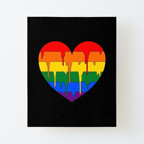 Lgbtq Art, Trans Art, Paintings Ideas, Art Tutorials Watercolor, Trippy Painting, Canvas Drawing, Hippie Painting, Heart Canvas, Rainbow Room