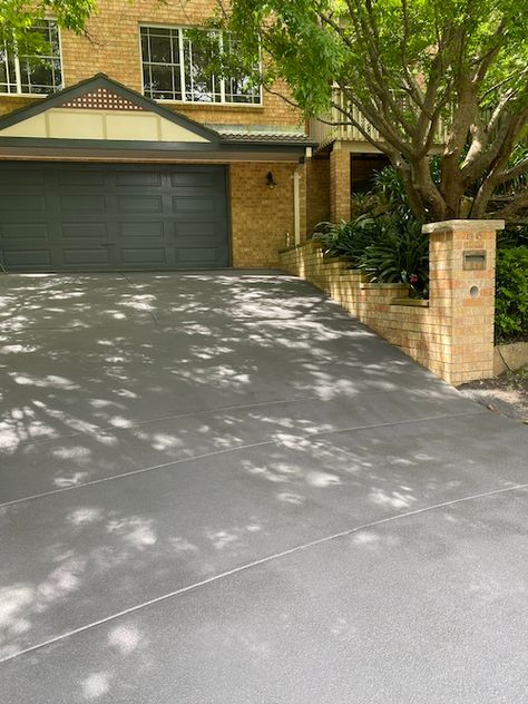 Concrete Resurfacing Front Porch, Staining Concrete Driveway, Concrete Resurfacing Driveways, Resurface Concrete Driveway, Resurfaced Concrete, Concrete Patio Resurfacing, Concrete Driveway Sealer, Stained Concrete Driveway, Concrete Driveway Resurfacing