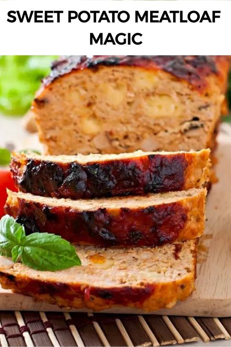 Sweet Potato Meatloaf Magic Sweet Potato Meatloaf, Recipe For Meatloaf, Pan Meatloaf, Paleo Running Momma, Traditional Meatloaf, Mini Meatloaves, Minced Beef Recipes, Minced Meat Recipe, Ground Meat Recipes