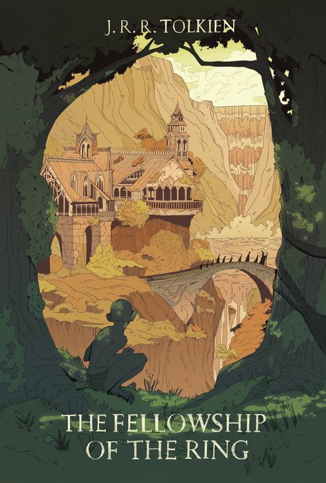 Lotr Book Cover, Hobbit Poster, Hobbit Art, The Fellowship Of The Ring, Middle Earth Art, Tolkien Art, Lotr Art, Ligne Claire, Fellowship Of The Ring