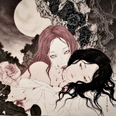 Takato Yamamoto, Arte 8 Bits, Lesbian Art, Vampire Art, Japon Illustration, Wow Art, Arte Fantasy, Ethereal Art, Japanese Artists