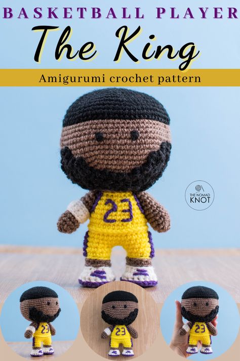 Diy Crochet Gifts, Basketball Room, Crocheted Dolls, Crochet Dreams, Basketball Accessories, Easy Amigurumi, Diy Crochet Doll, Diy Crochet Patterns, Basketball Theme