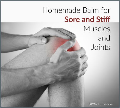 Natural solutions to help with sore muscles, sore joints, and stiff joints. You can make them at home and the ingredients are simple and easy to find. Homemade Balm, Knee Relief, Sore Knees, Sore Muscle, Tight Hip Flexors, Psoas Muscle, Joints Pain Relief, Muscle Pain, Sore Muscles