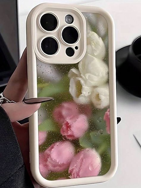 1pc Tulip Pattern Full Frame Shockproof Phone Case Compatible With IphoneI discovered amazing products on SHEIN.com, come check them out! 10s Aesthetic, Aesthetic Roses, No Rain No Flowers, Candy Colors, Iphone 16, Phone Cover, Phone Case Cover, Mobile Phone Cases, All Inclusive