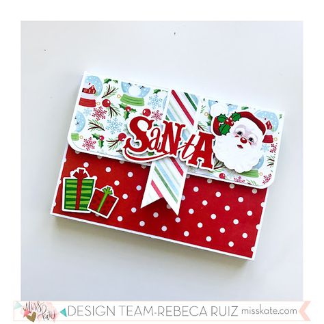 Diy Mini Album Tutorial, Mini Album Scrap, Journaling Videos, Journal Tutorials, Santa Mini, Mini Scrapbooks, Scrappy Cards, Christmas Mini Albums, Diy Mini Album