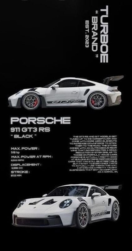 Porsche Iphone Wallpaper, Disney Cars Wallpaper, Mobil Design, Black Porsche, Porsche Gt3, Gt3 Rs, Tapeta Pro Iphone, Classy Cars, Fancy Cars