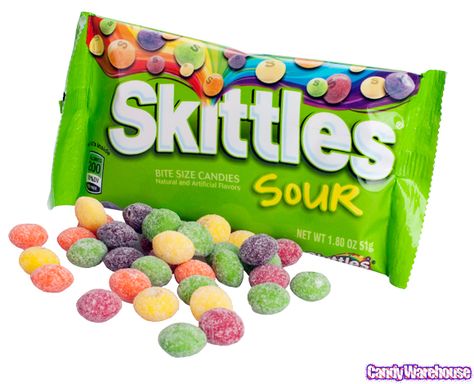 Sour Skittles Aesthetic, Sour Skittles, Gummy Candies, Junk Food Snacks, Sour Candy, Favorite Candy, Food Goals, Guilty Pleasure, Candy Store