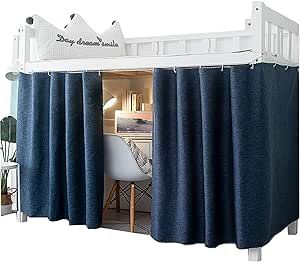 Dorm Curtains Bed, Bunk Bed Privacy Curtains Dorm Room, Bunk Bed Curtain, Dorm Curtains, Bunk Bed Curtains, Cloth Bed, Bed Canopies, Single Bunk Bed, Bed Nook