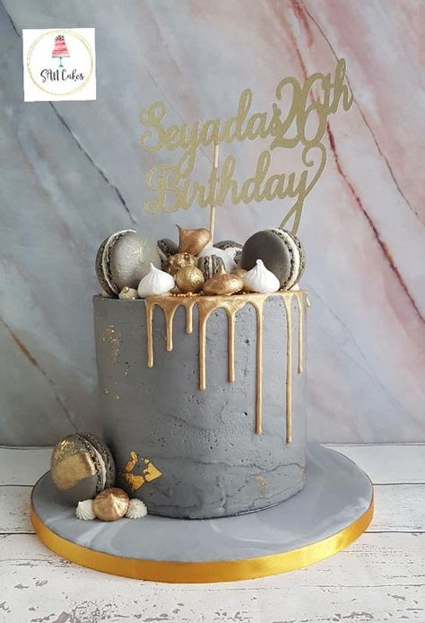 Grey Cake Birthday For Men, Grey Birthday Cake, 30th Birthday Cakes For Men, Man Cakes, Grey Cake, Confirmation Cake, Cake Design For Men, Confirmation Cakes, Birthday Cake For Him