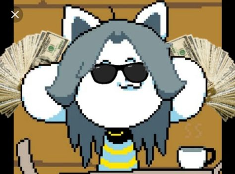 How cool are you?? Are you TEMMIE cool?? COLLEG COOL??? Undertale Cute, Cat Character, Undertale Fanart, Light Of My Life, Undertale Au, Cartoon Pics, Indie Games, Profile Photo, Funny Games