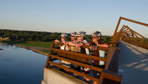 Walk Across The High Trestle Trail Bridge For A Gorgeous View Of Iowa's Fall Colors Fall Foliage Trips, Bicycle Trail, Trail Bike, Small Castles, Bike Trail, Abandoned Castles, Camping Area, City Park, Gorgeous View