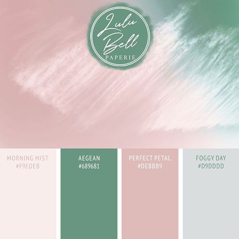 Beautiful color pallette swatch card - color scheme for girls room baby nursery or DIY. Perfect petal pink Aegean teal green misty morning blush and foggy day gray! See the whole feature for this color collection at www.lulubellpaperie.com #color #palette #paintschemeoftheday #blushpink #tealgreen #chic #lulubellpaperie #colorswatch #colorpalette #prettycolors #girly #feminine Color Palette Paint, Nursery Color Palette, Aegean Teal, Boho Baby Nursery, Green Nursery, Paint Color Palettes, Room Baby, Misty Morning, Paint Swatches