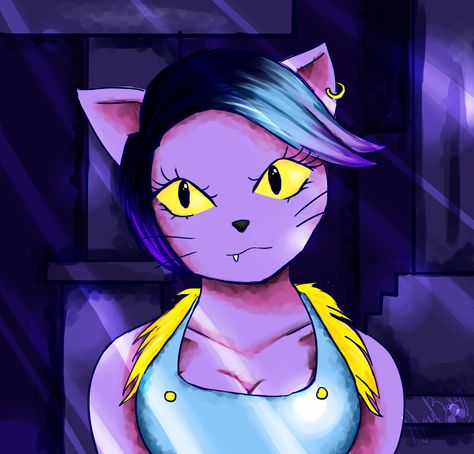 Catty [Undertale] Catty Undertale, Slug, Anime, Blue, Quick Saves, Art