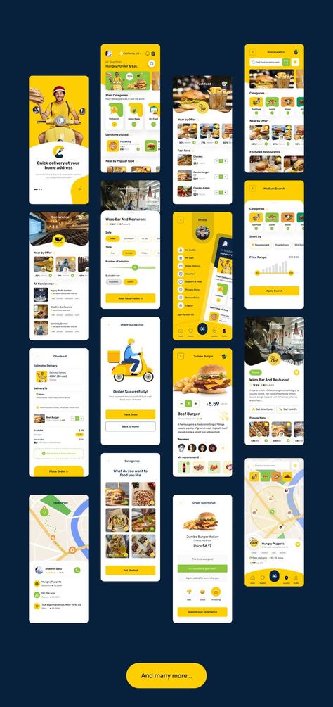 Food Delivery App Food Delivery Website, Food Ordering App, Restaurant App, Ux Kits, Ui Ux App, Trendy Food, Desain Ui, Food Delivery App, Mobile App Design Inspiration