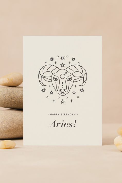 Aries Birthday card, digital download, printable on etsy Life Quotes Happy, Quotes Popular, Quotes Wise Words, Aries Birthday, Quotes Happy, Daily Word, Birthday Card Printable, Popular Quotes, Quotes Positive