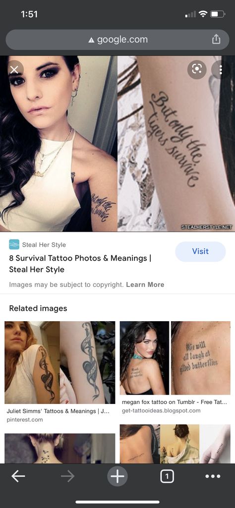 Juliet Simms Tattoos, Megan Fox Tattoo, Juliet Simms, Style Steal, Megan Fox, Tattoos With Meaning, Tattoo Photos, Her Style, Tatting