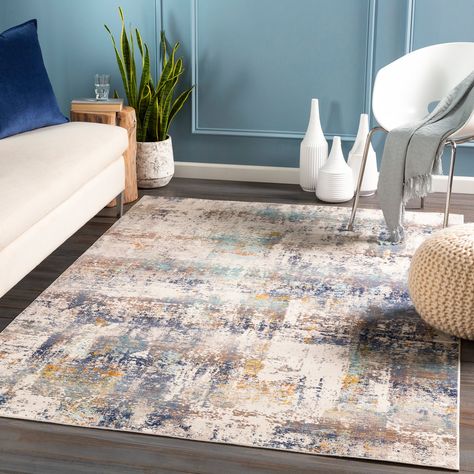 Teal Rug, Teal Area Rug, Large Carpet, Orange Area Rug, Navy Area Rug, Blue Ivory, White Area Rug, White Rug, Modern Area Rugs