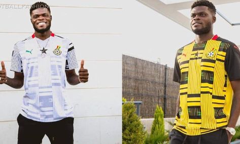 Ghana 2020/21 PUMA Home and Away Kits Nigerian Football Jersey, Football Kits 23/24, Ghana Jersey, Thomas Partey, Soccer Concept Kits, Ghana Jersey 2022, Football Fashion, Soccer Jerseys, Black Star