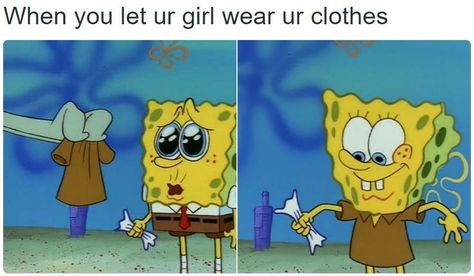 Funny Girlfriend Memes, Funny Spongebob Memes, Couple Memes, Funny Relationship Memes, Crush Memes, Crazy In Love, Girlfriend Humor, Relationship Jokes, Boyfriend Memes